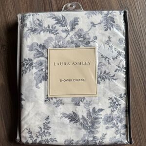 Laura Ashely 72” x 72” Shower Fabric Curtain Floral Premium Quality 100% Cotton